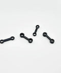 4Pcs RC Airplane Connect Buckle Set For RC Planes And Helicopters DIY Model Aircraft Propeller Fix Clips 20mm Length Fits 3mm And ThreePointFiveMm Holes Tough Durable Black Plastic