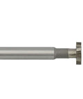 Side view of ALEYHA T-slot milling cutter, HSS end mill, silver metal CNC router bit (18x4x10x75L)