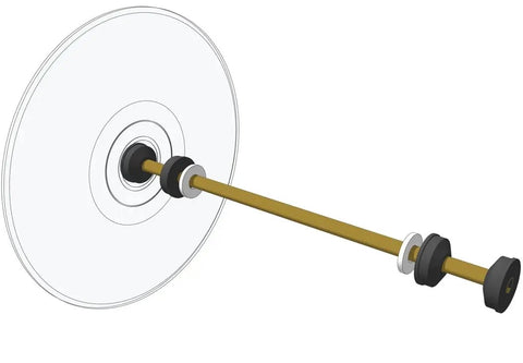CD and DVD Wheel Spacers Twenty Pack for Mousetrap Cars and Rubber Band Racers, Converts Hole to Three Sixteenth Inch Axle, Fits Standard Openings