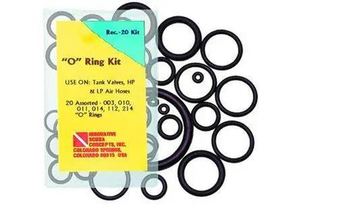 200 Piece O Ring Kit With 3 Assorted Brass Picks For Scuba Gear And Regulator Maintenance Buna Rubber Seals Universal Compatibility Durable Replacements