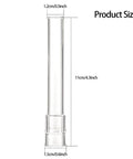 5 Pack Glass Tube Stems 110mm Straight For Chemistry Lab, Air Drying And Steam Distillation with size dimensions.