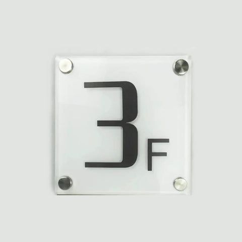 Acrylic sign mounted with standoff screws; Standoff Screws For Acrylic Signs Three Quarters By One Inch Stainless Steel Wall Mount Hardware