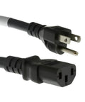 Beefy 15ft Heavy Duty AC Power Cord 14AWG NEMA 5-15P To C13 For PCs And Electronics, close-up of plug ends