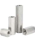 304 Stainless Steel Hex Standoff Kit With Long Rod Coupling Nuts And Bolts, M2 To M12 Thread Range, Pro Grade Heavy Duty Hardware Set For DIY Projects, Mounting Spacers And Fixings, hex standoff set