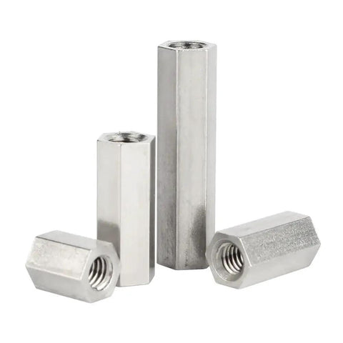 304 Stainless Steel Hex Standoff Kit With Long Rod Coupling Nuts And Bolts, M2 To M12 Thread Range, Pro Grade Heavy Duty Hardware Set For DIY Projects, Mounting Spacers And Fixings, hex standoff set