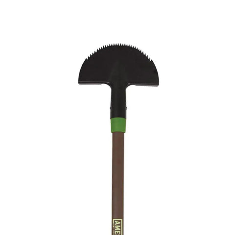 Saw Tooth Border Edger With T Grip 39 Inch for clean lawn edges, serrated steel blade visible, suitable for driveways and sidewalks.