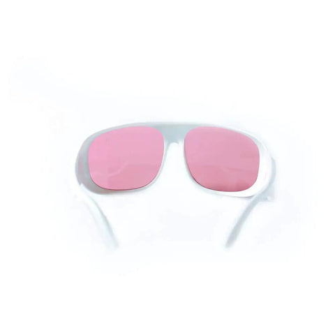 Premium Laser Safety Glasses For 755Nm And 808Nm Devices with pink lenses, featuring a sleek design for eye protection.