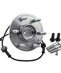 Beefed Up Heavy Duty Front Wheel Hub Bearing Assembly 515036 for easy install, low maintenance, Moog SKF Timken compatible, with ABS sensor