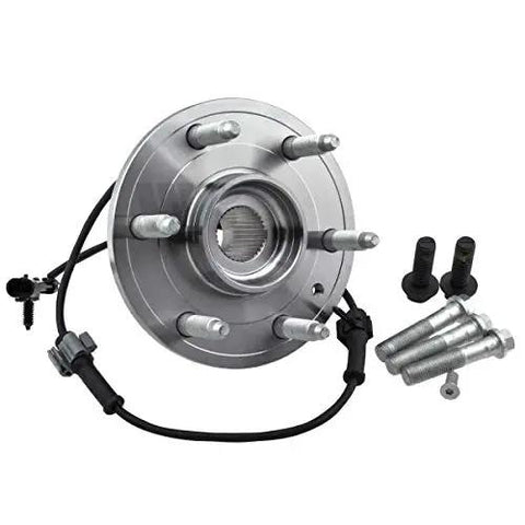 Beefed Up Heavy Duty Front Wheel Hub Bearing Assembly 515036 for easy install, low maintenance, Moog SKF Timken compatible, with ABS sensor
