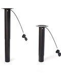 Heavy Duty Pneumatic Vertical Lifter With Wire Control Buttons And Adjustable Push Rod Lift Thickened Steel Construction showcasing two lift models.