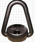 Pivoting Hoist Ring 1-3/4 Inch Diameter, 2000 Lb Load Rating, Forged Base And Solid Ring, 180 Degree Pivot, Low Profile Design