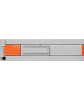 Plug And Play Programmable PLC Controller Compatible With MD3F And Replaceable FX3U Module For Industrial Automation Rugged Reliable Control System With One Color CPLD Display, front view