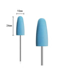 Pro Grade Six Pack Rubber Polishing Bits Set With Three Thirty Second Inch Shank For Rotary Tool Kit, blue rubber bits 10mm