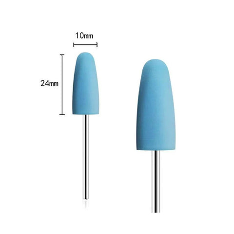 Pro Grade Six Pack Rubber Polishing Bits Set With Three Thirty Second Inch Shank For Rotary Tool Kit, blue rubber bits 10mm