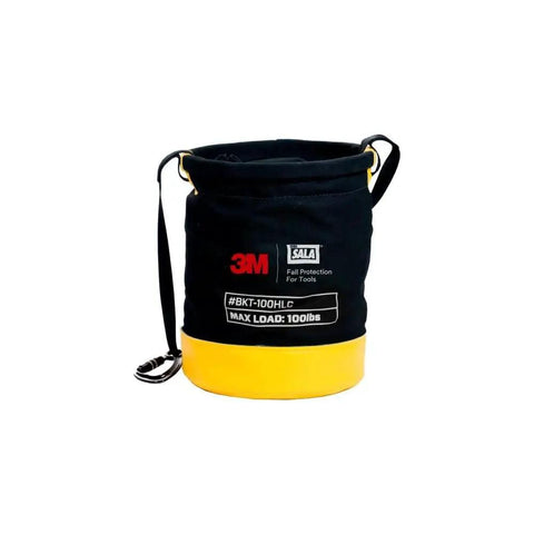 Canvas Spill Control Safe Bucket With Six D Ring Points And A Durable Hook And Loop Closure For Quick Worksite Use