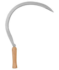 20 Inch Curved Weeding Sickle With Carbon Steel Blade And Wooden Handle, Ideal For Weeding, Grass And Landscape Maintenance, Box Of 12