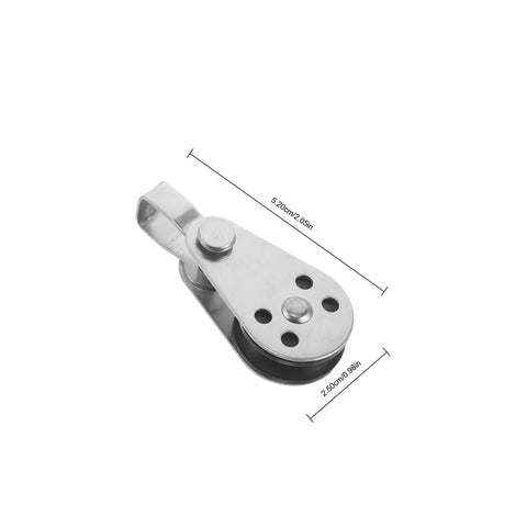 Beefy Stainless Steel Bearing Pulley Blocks 4 Pack With Swivel Heavy Duty Marine Pulleys For Kayaks Sailboats And Rope Systems