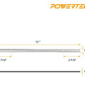Top-Shelf 13-Inch Planer Blades For Ryobi AP1300, Replacement Set Of 4 Killer Reversible Woodworking Knives, 13 inch HSS knife with locator holes.