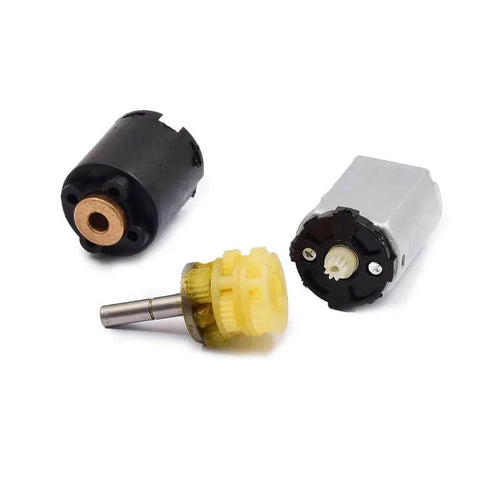 130 Planetary Gear Reducer With Electronic Starter, DC 12V, 52 RPM, disassembled 3-stage gearbox components visible