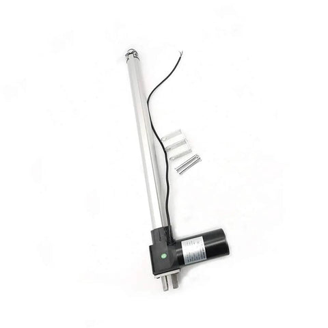Beefy 24 Inch Linear Actuator Built Tough For Medical Auto And DIY Projects, 6000N 1320 Lb Load Capacity, side view, parts included