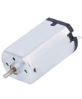 Five Piece DC Motors 3V To 6V F180 Style Mini Hobby Motors 3000 To 10000 RPM For RC Boats Planes Cars DIY Projects And Science Experiments Dope For Model Making Robotics STEM Education And Home Projects, single motor close-up