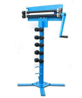 Bead Roller Sheet Metal Machine With 6 Die Set Pro Kit 1.2mm Beader Roller Stand Included, shown with manual gear drive and die holders.
