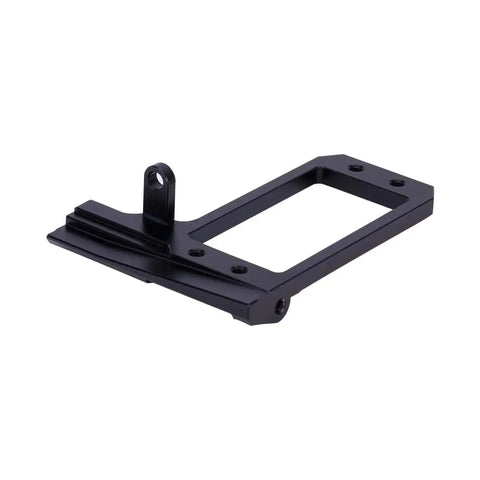 Low Center Of Gravity Front Axle Servo Mount for 1/10 RC Crawlers, CNC Aluminum, Behind The Axle BTA Setup in black finish