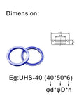 Badass Rotating PU Oil Seal Gasket 5mm Thick 19 To 35mm OD Hydraulic Sealing 2 Pcs Anti Extrusion High Tear Strength Low Friction Polyurethane Dynamic Rotary Pump Shaft Repair Kit For Home Garage Run Smooth As Silk Daily UHS-40 size chart