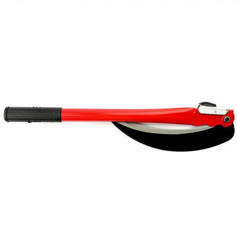 16 Inch Steel Folding Sickle Scythe For Grass And Weeds, Sharp Mowing Knife For Crops, Portable Yardwork Tool with Secure Fold