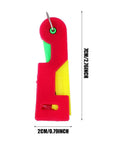 Front view of 3Pcs Automatic Needle Threader Set For Hand Sewing Easy No Fuss Threading Device measuring 7cm by 2cm