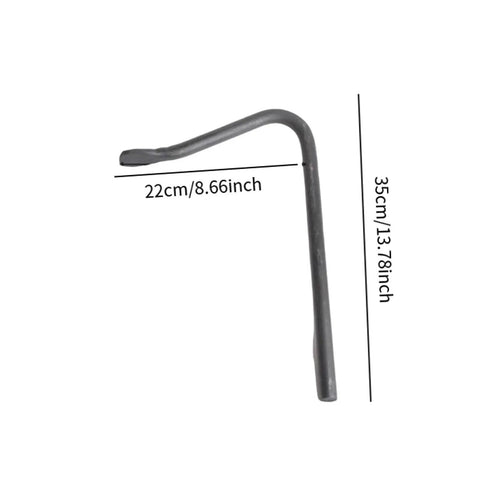Heavy Duty Workbench Holdfast Clamp Perfect For Carpentry And Cabinet Makers To Secure Wood Projects With Stable Fastening Power For Picture Frames And DIY Shop Builds Made Tough, 22cm x 35cm black metal clamp.
