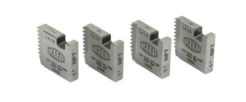 R12DN 1 R12+ Segmental Die for 1 Inch NPT Pipe Threading, Pro Grade Heavy Duty High Speed Steel, CNC Machined, set of four dies