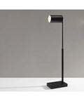 Colby Adjustable Desk Lamp With 15.5 To 32.5 Inch Reach 9W Integrated LED Matte Black Metal Finish Slick Minimalist Table Lamp For Your Home Office And Study displayed from side view.