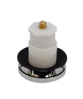 No Sweat Replacement Bathtub Drain Stopper With 3 8 Inch Stem Polished Chrome Tip Toe Bath Plug top view and detail