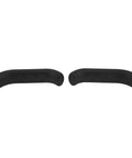 No Slip Brake Grip Covers For Road And Mountain Bikes Brake Lever Covers To Prevent Slippage From Sweat Cut Hand Fatigue Improve Grip And Control Easy Install Durable Black Finish in black silicone shown side by side.