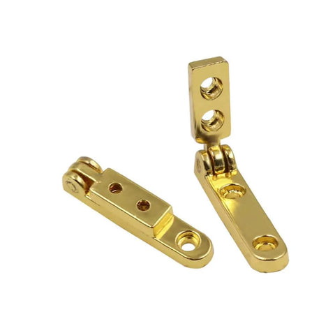 Gold 10 Pack 90 Degree Hinges For Wooden Boxes And Jewelry Boxes Chest And Cabinet Hardware With Screws Zinc Alloy Durable Mounts