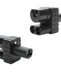 Check Your Electric Ride With This Dope DC AC EV Converter Compatible With Tesla Model 3 Model Y Model X Model S For CCS2 Charging Stations showing two black connectors.