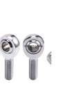 Built Tough 4 Piece 5/8 18 Thread Rod End Kit features polished metal rod ends with threaded shafts for suspension fitting.