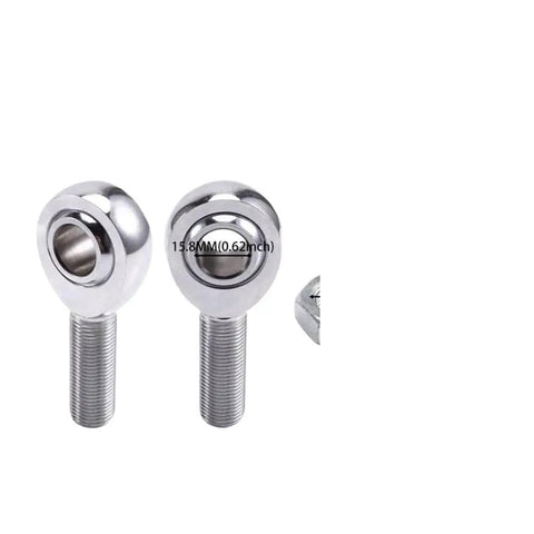 Built Tough 4 Piece 5/8 18 Thread Rod End Kit features polished metal rod ends with threaded shafts for suspension fitting.
