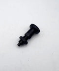 Badass Black Rustproof Steel 2 Pack Knob Plunger Pins M10 Reset Type locking hardware, shown from the side on a white background.