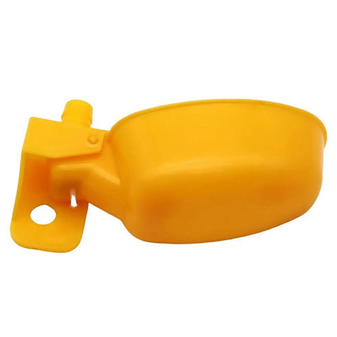 Top Tier Auto Fill Quail Water Cups 12 Pack Yellow Clip On Cage Drinkers For Pigeons Rabbits Hassle Free Dripless Design Safe Plastic Easy Install
