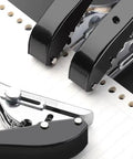 Heavy Duty Round Hole Punch One Quarter Inch 6mm Handheld Paper Punch for Craft Plastic Cardboard Photos Badge Hole Black