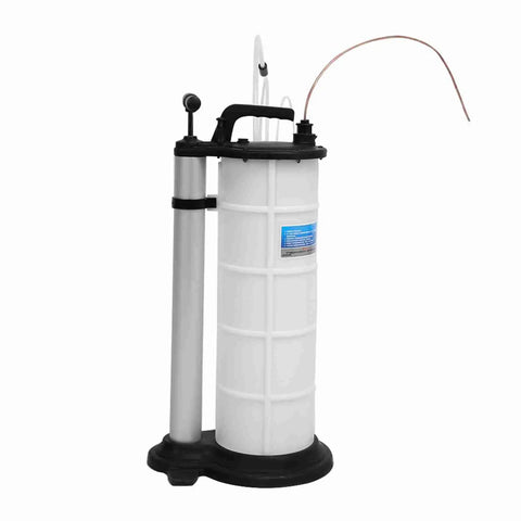 Easy Grip Hand Operated Oil Pump For Quick Engine Fluid Extraction With Suction Hose and smooth manual action for oil transfer.