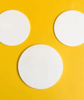 Lab Grade Boron Nitride Ceramic Round Disc With High Thermal Conductivity For Scientific Research, 50mm Diameter, shown in three discs