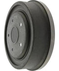 Centric rear brake drum, cast iron, front view with central hub and bolt holes.