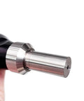 Close-up of Big League Portable Wood Density Meter tip for precise timber measurement and analysis.