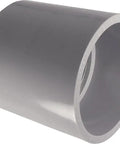 One Inch Gray Pvc Electrical Conduit Coupling Plain End Connector For Sch 40 80, gray PVC pipe connector for wiring.