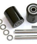 Load Wheel Kit For Manual Pallet Jack Fits Multiton Model TMJ Includes Two Ultra Poly 70D Load Wheel Assemblies With Bearings