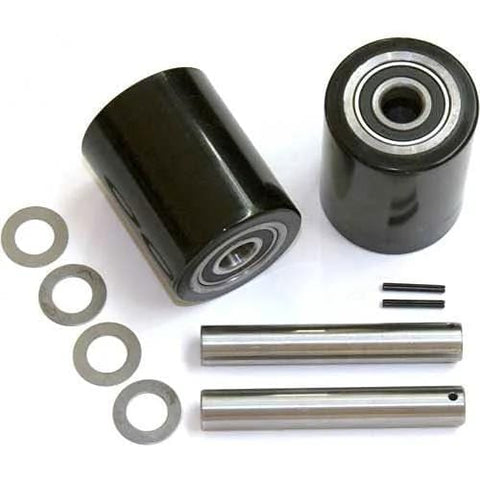 Load Wheel Kit For Manual Pallet Jack Fits Multiton Model TMJ Includes Two Ultra Poly 70D Load Wheel Assemblies With Bearings