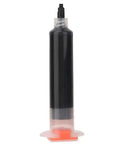 Black BGA solder resist ink in a syringe for electronics, Conformal Solder Mask Ink For Electronics Low Solder Coating For PCB Insulation And Protection.